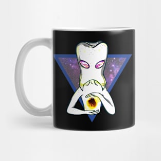 Creepy Tooth Working on Cavity Gift For Dentist or Hygienist Mug